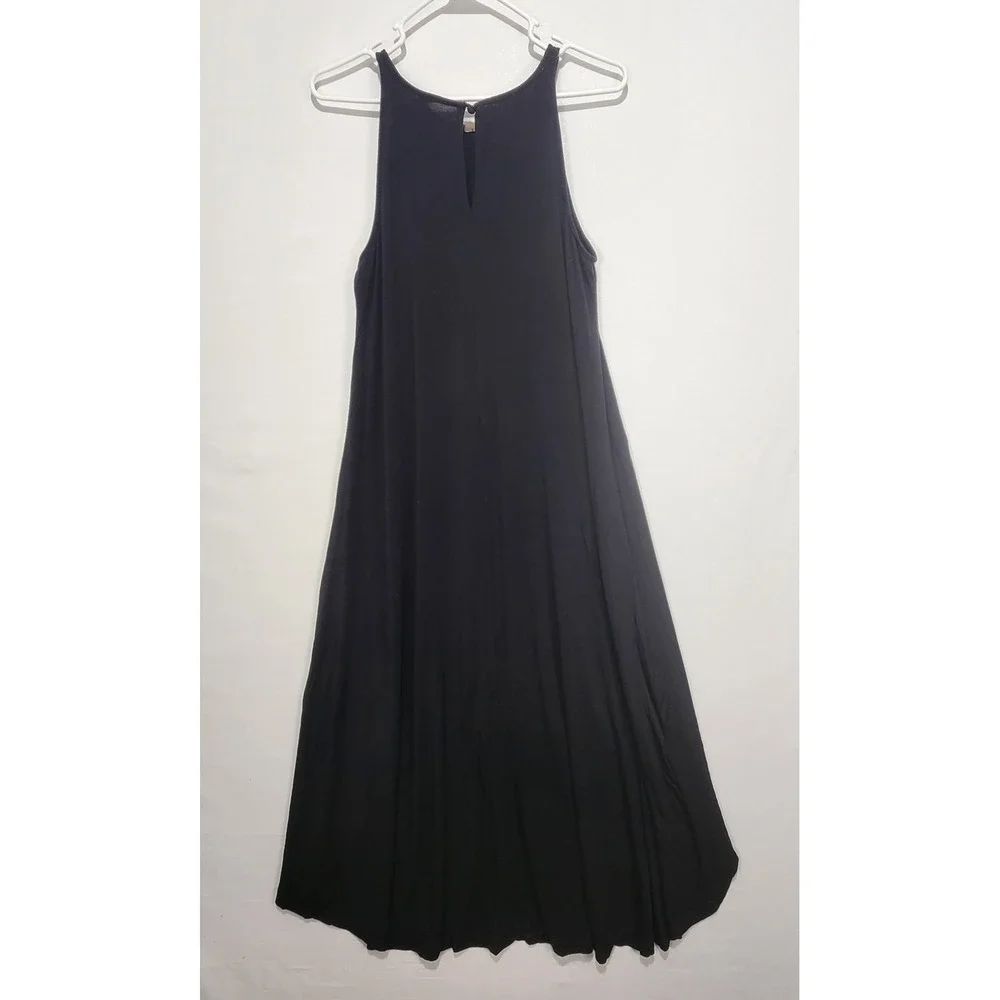 Boston Proper Elegant Women's Dressy Minimalist‎ Black Dress Size M